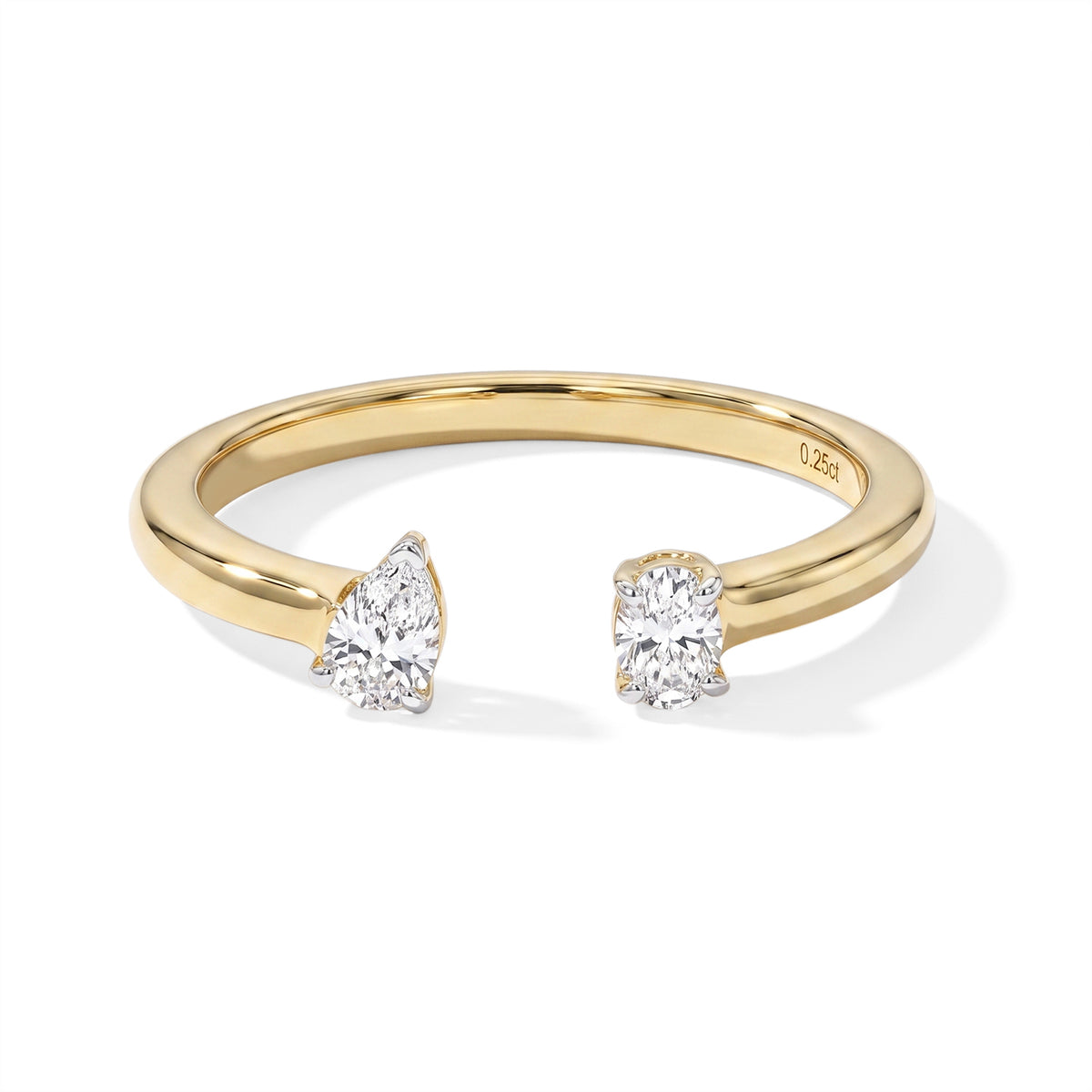 Luxuriant Lab Grown Diamond Ring in 18K YG VermeilSterling Silver  0.255  Ct. 8770720 0