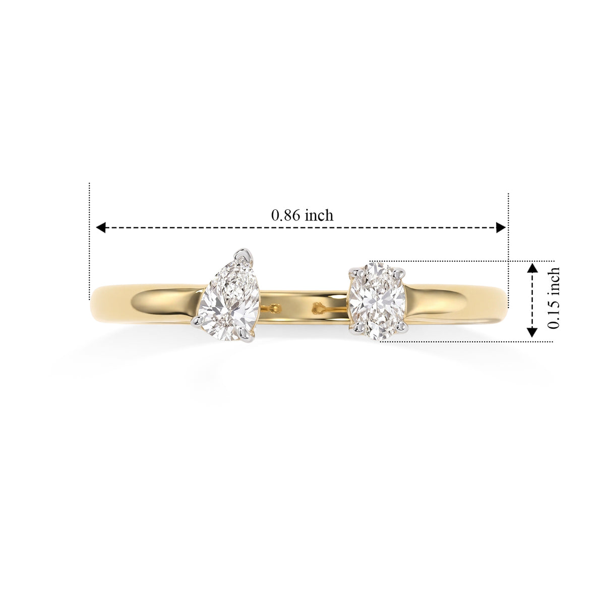 Luxuriant Lab Grown Diamond Ring in 18K YG VermeilSterling Silver  0.255  Ct. 8770720 6