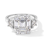 D'joy Moissanite Ring in Rhodium OverlaySterling Silver  9.040  Ct._8770736