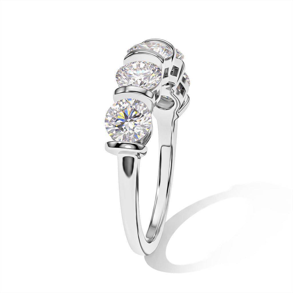 D'joy Moissanite Ring in Rhodium OverlaySterling Silver  2.140  Ct._8770738_3