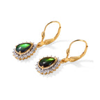 Luxuriant - Ammolite & Lab Grown Diamond (SI/G-H) Earring with Lever Back in 18K Vermeil Yellow Gold Plated Sterling Silver 2.87 Ct._8770835_3