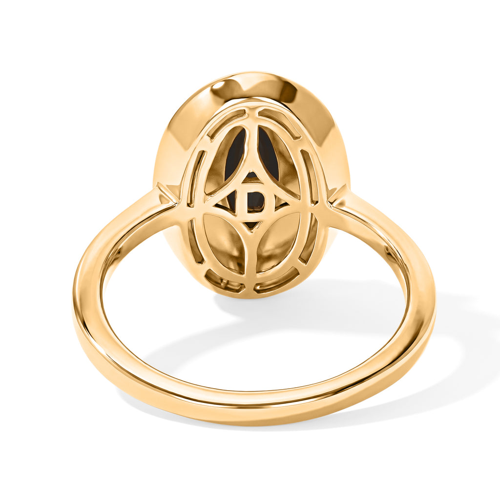 D'Joy - Ammolite Solitaire Ring in 18K Vermeil Yellow Gold Plated Sterling Silver 1.50 Ct._8770924_4