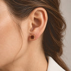 D'Joy - Ammolite Solitaire Stud Earring with Push Post in 18K Vermeil Yellow Gold Plated Sterling Silver 1.95 Ct._8770933_1
