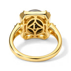 Luxuriant - Ammolite & Lab Grown Diamond (SI/G-H) Ring in 18K Vermeil Yellow Gold Plated Sterling Silver 2.80 Ct._8770934_4