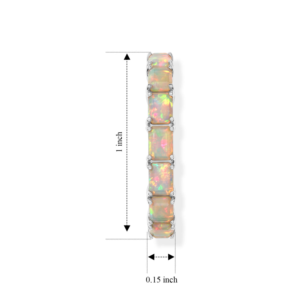 D'joy Ethiopian Opal Full Hoop Earring in Platinum OverlaySterling Silver  2.002  Ct._8772500_4