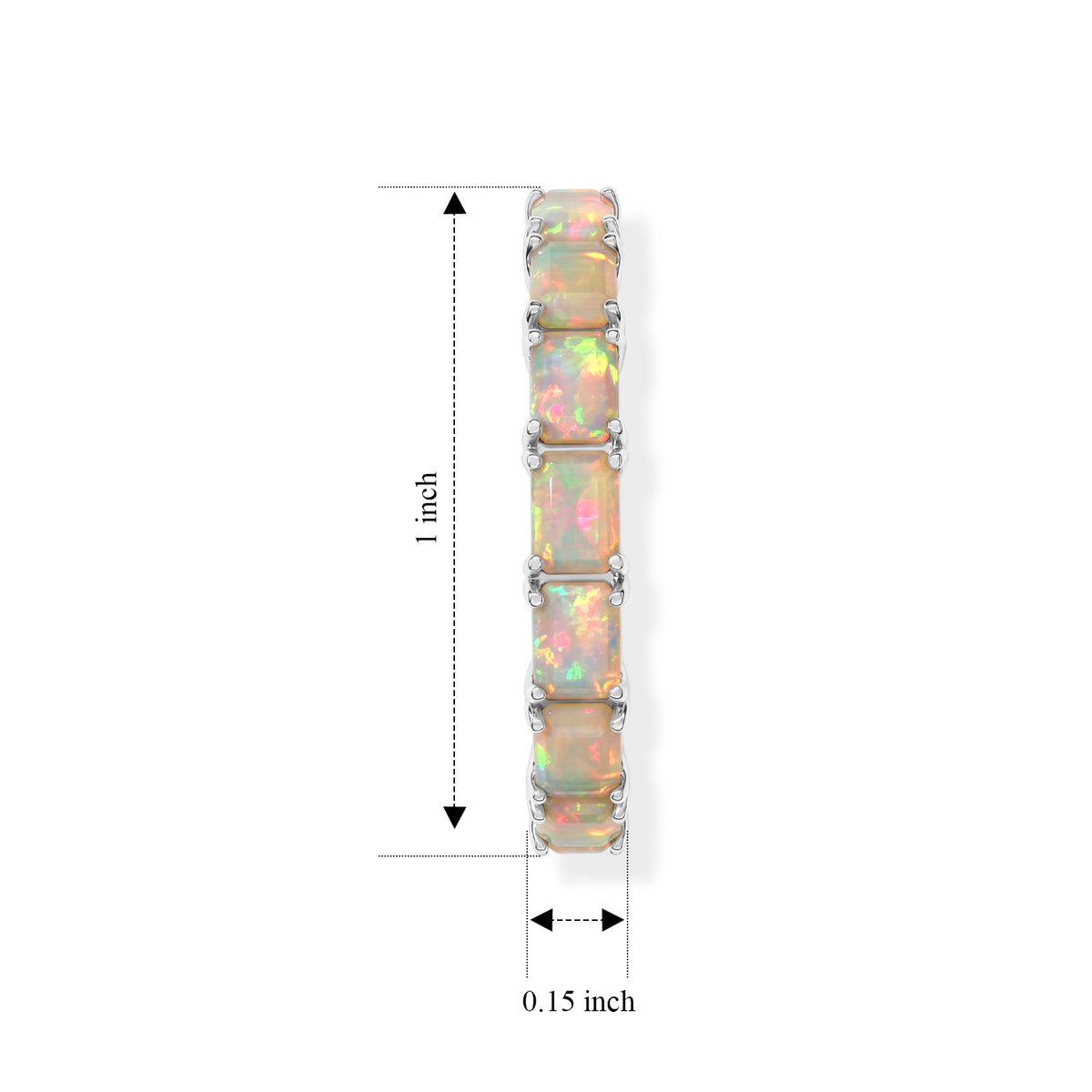 D'joy Ethiopian Opal Full Hoop Earring in Platinum OverlaySterling Silver  2.002  Ct. 8772500 4