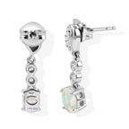 D'joy Ethiopian Opal, White Zircon Dangling Earring in Platinum OverlaySterling Silver  0.706  Ct._8772786_3