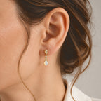 D'joy Ethiopian Opal, White Zircon Dangling Earring Sterling Silver  0.706  Ct._8772837_2