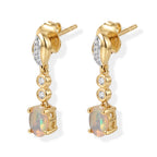 D'joy Ethiopian Opal, White Zircon Dangling Earring Sterling Silver  0.706  Ct._8772837_3