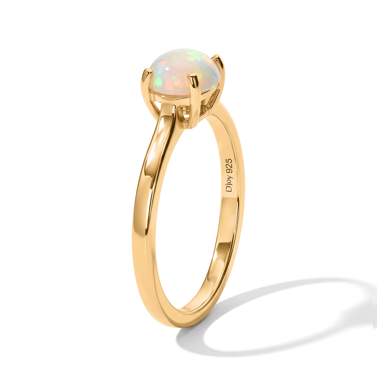 D'joy Ethiopian Opal Saddle Ring Sterling Silver  0.615  Ct. 8772879 3