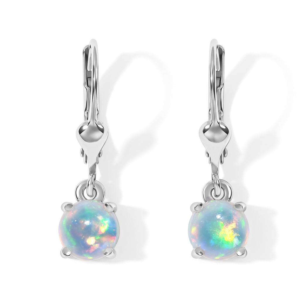 D'joy Ethiopian Opal Earring in Platinum OverlaySterling Silver  1.254  Ct._8772954
