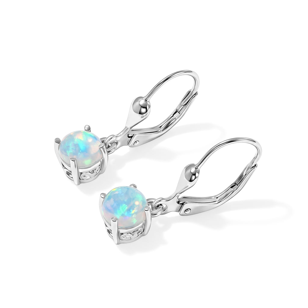 D'joy Ethiopian Opal Earring in Platinum OverlaySterling Silver  1.254  Ct._8772954_3