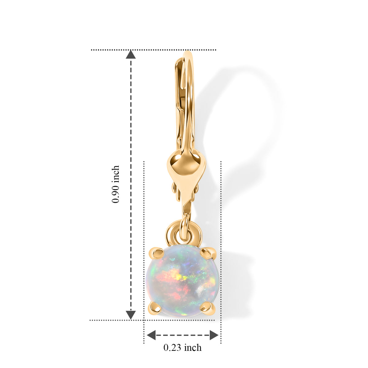 D'joy Ethiopian Opal Earring Sterling Silver  1.254  Ct. 8772955 4