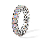 D'joy Ethiopian Opal Band Ring in Platinum OverlaySterling Silver  3.289  Ct._8772963_3