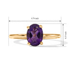 D'joy Zambian Amethyst Solitaire Ring Sterling Silver  1.184  Ct._8773496_5