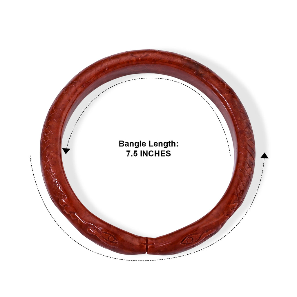 Red Jade Stone Bangle  200.000  Ct._8773512_4