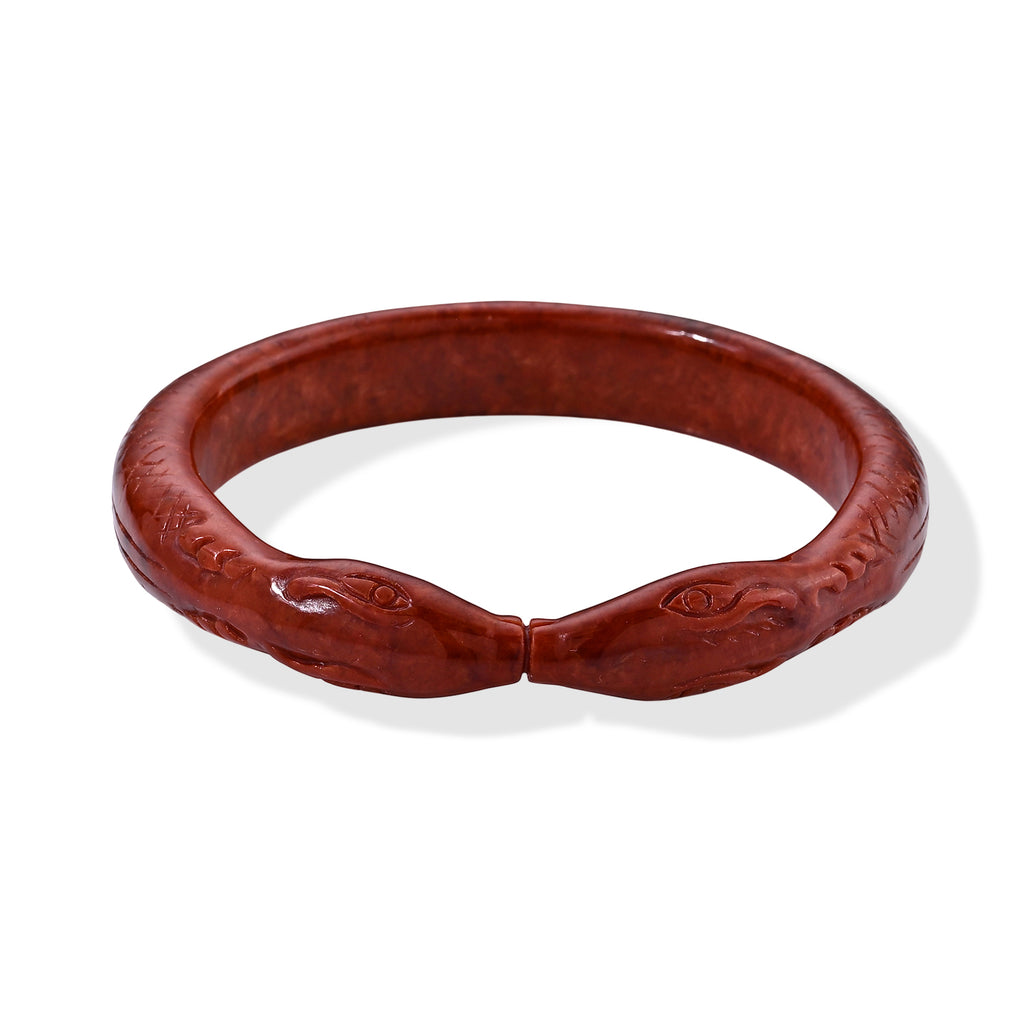 Red Jade Bangle (Size - 8) 257.75 Ct._8773513