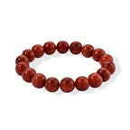 Red Jade Stretchable Beads Bracelet (Size - 7) 257.45 Ct._8773539
