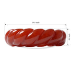 Red Jade Twisted Band Ring 30.00 Ct._8773879_3