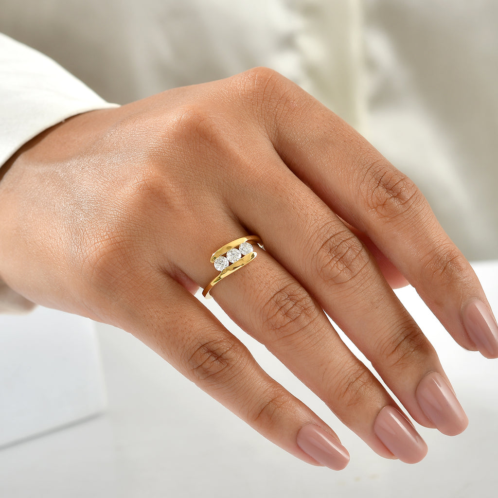 Luxuriant - Lab Grown Diamond (SI/G-H) Ring in 18K Vermeil Yellow Gold Plated Sterling Silver 0.50 Ct._8774366_1