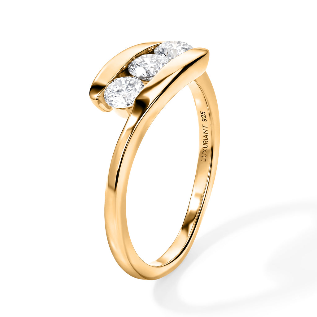 Luxuriant - Lab Grown Diamond (SI/G-H) Ring in 18K Vermeil Yellow Gold Plated Sterling Silver 0.50 Ct._8774366_3