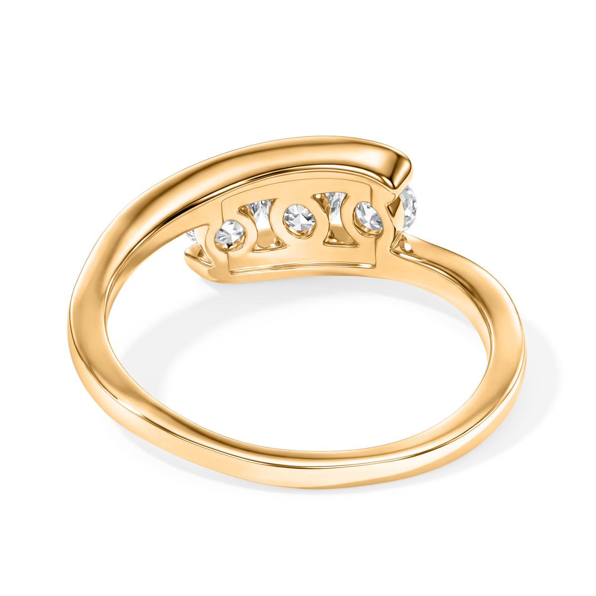 Luxuriant - Lab Grown Diamond (SI-G-H) Ring in Rhodium Overlay Sterling Silver 0.50 Ct. 8774366 4