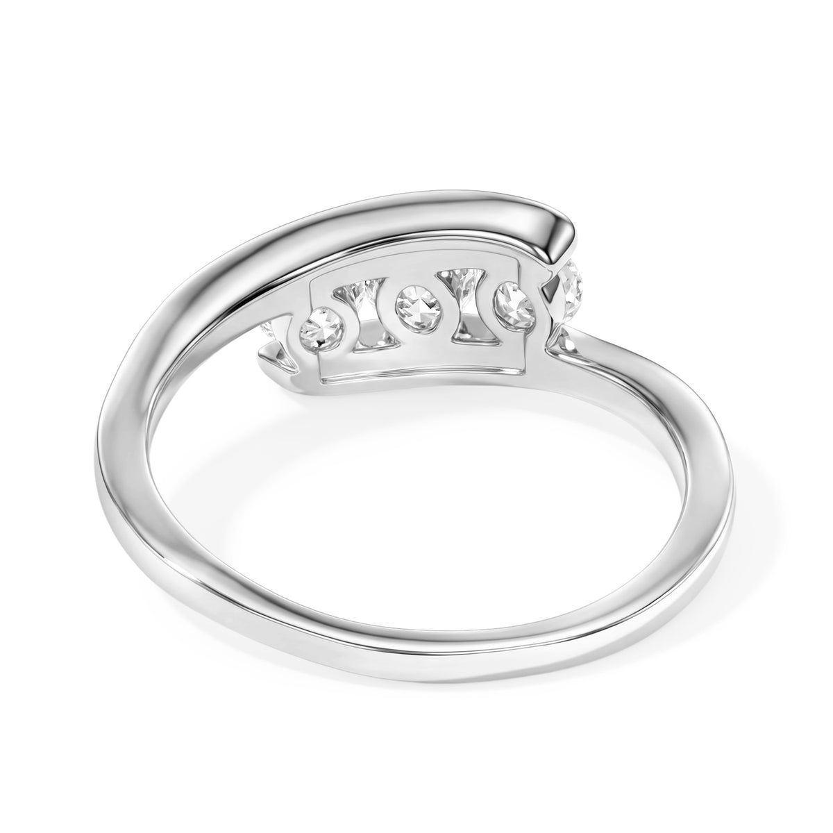 Luxuriant - Lab Grown Diamond (SI/G-H) Ring in Rhodium Overlay Sterling Silver 0.50 Ct. 8774400 4