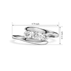 Luxuriant - Lab Grown Diamond (SI/G-H) Ring in Rhodium Overlay Sterling Silver 0.50 Ct._8774400_5