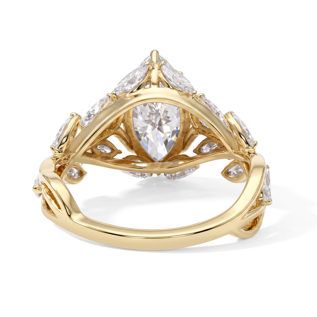 Luxuriant - 9K Yellow Gold SGL Certified Lab Grown Diamond (Mrq 2.00 Ct) (SI/G-H) Ring 3.50 Ct._8774488_5