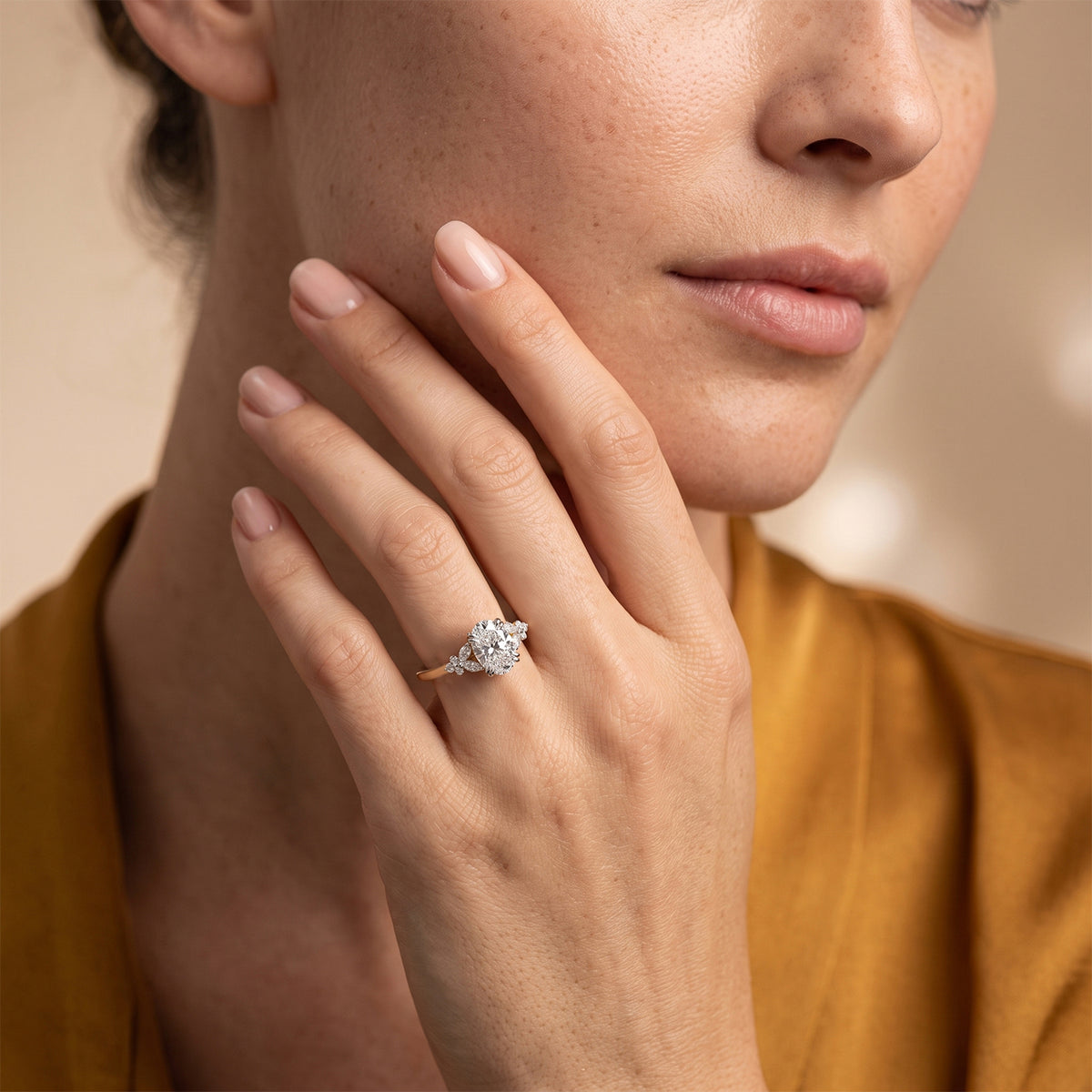 Luxuriant - SGL Certified Lab Grown Diamond (SI/G-H) Ring in 18K Vermeil Yellow Gold Plated Sterling Silver 2.00 Ct. 8774534 2