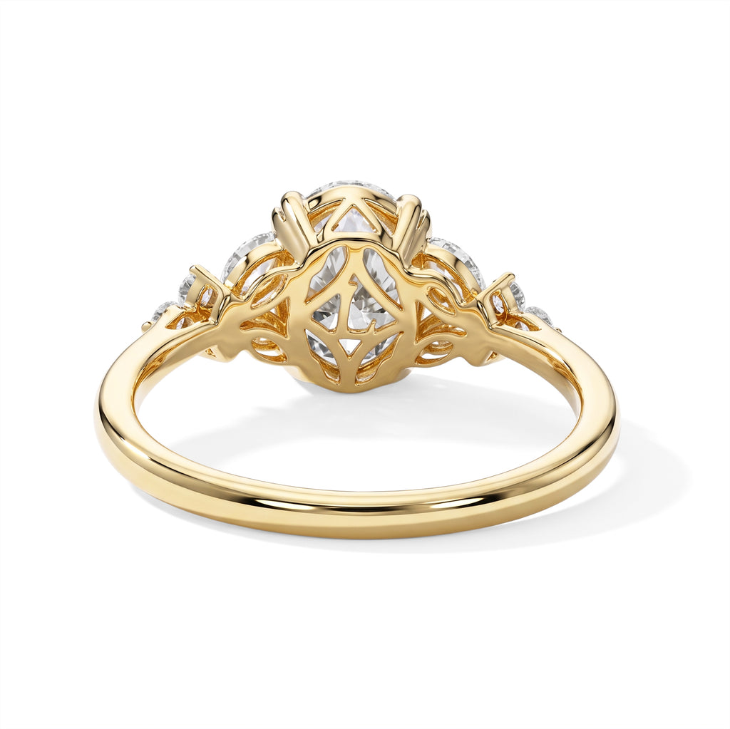 Luxuriant - SGL Certified Lab Grown Diamond (SI/G-H) Ring in 18K Vermeil Yellow Gold Plated Sterling Silver 2.00 Ct._8774534_3