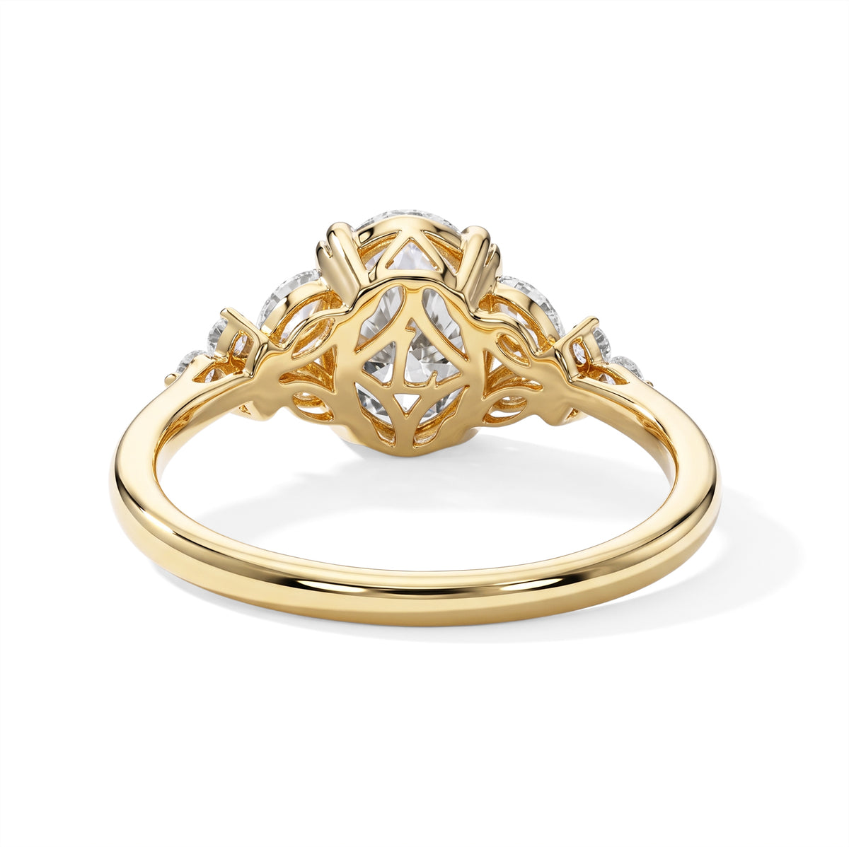 Luxuriant - SGL Certified Lab Grown Diamond (SI/G-H) Ring in 18K Vermeil Yellow Gold Plated Sterling Silver 2.00 Ct. 8774534 4