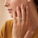 Rhapsody - 950 Platinum SGL Certified White Diamond Ring 0.74 Ct, Platinum Wt. 3.00 Gms_8774579_1