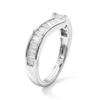 Luxuriant - Lab Grown Diamond (SI/G-H) Wishbone Ring in Rhodium Overlay Sterling Silver 1.00 Ct._8774703_3