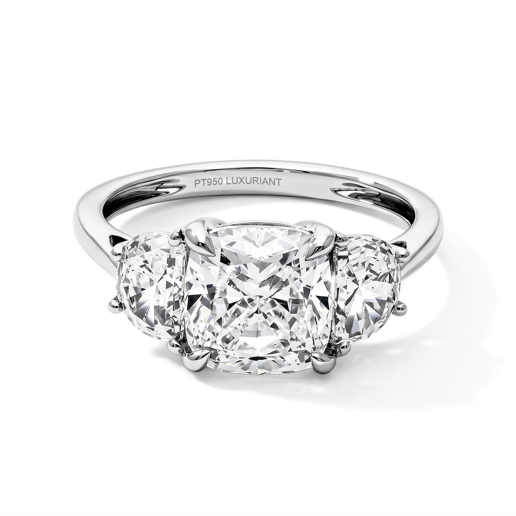 Monster Deal- Luxuriant - 950 Platinum IGI Certified Grown Diamond (VS/E-F) Ring 4.00 Ct, Platinum Wt. 4.00 Gms_8774720
