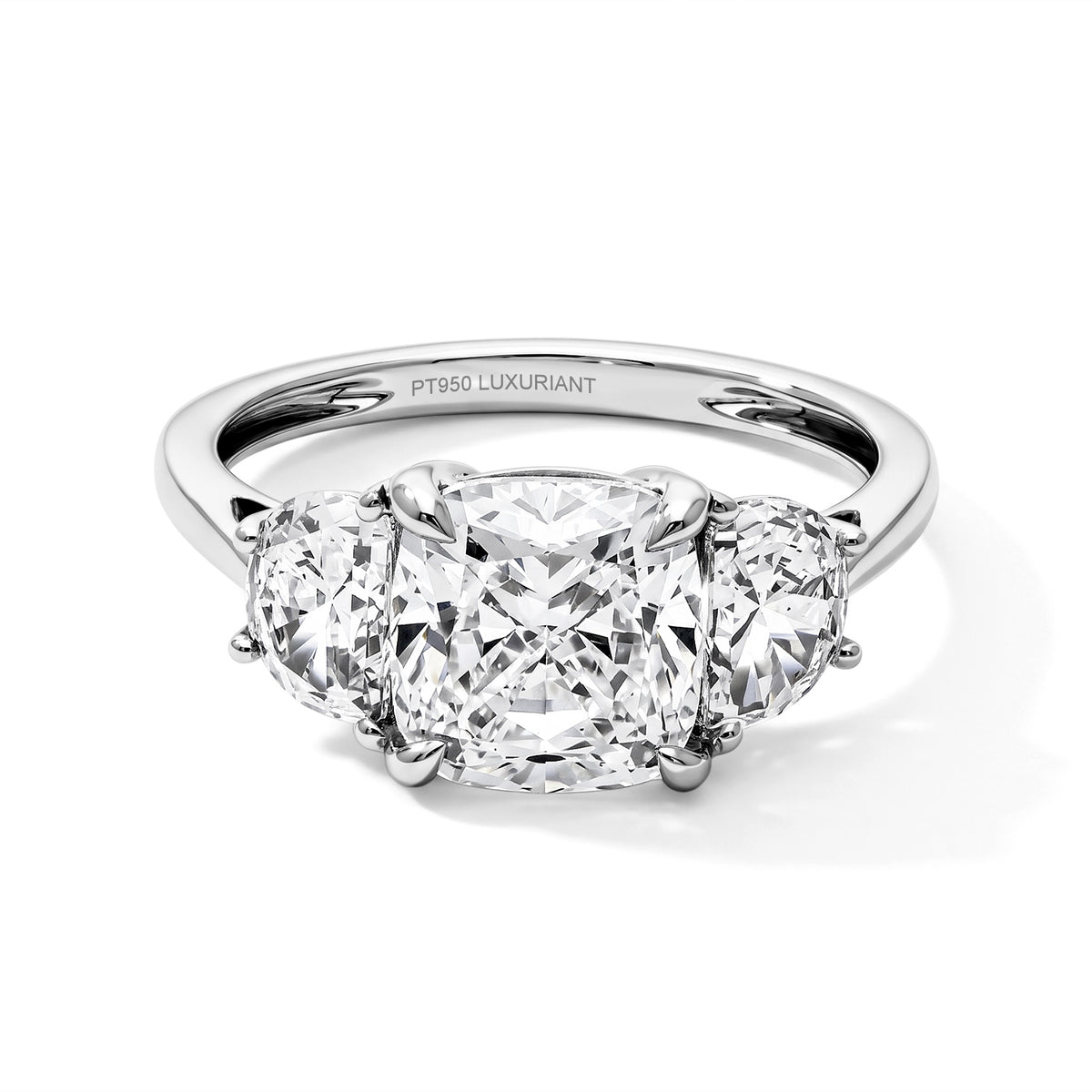Monster Deal- Luxuriant - 950 Platinum IGI Certified Grown Diamond (VS-E-F) Ring 4.00 Ct, Platinum Wt. 4.00 Gms 8774720 0