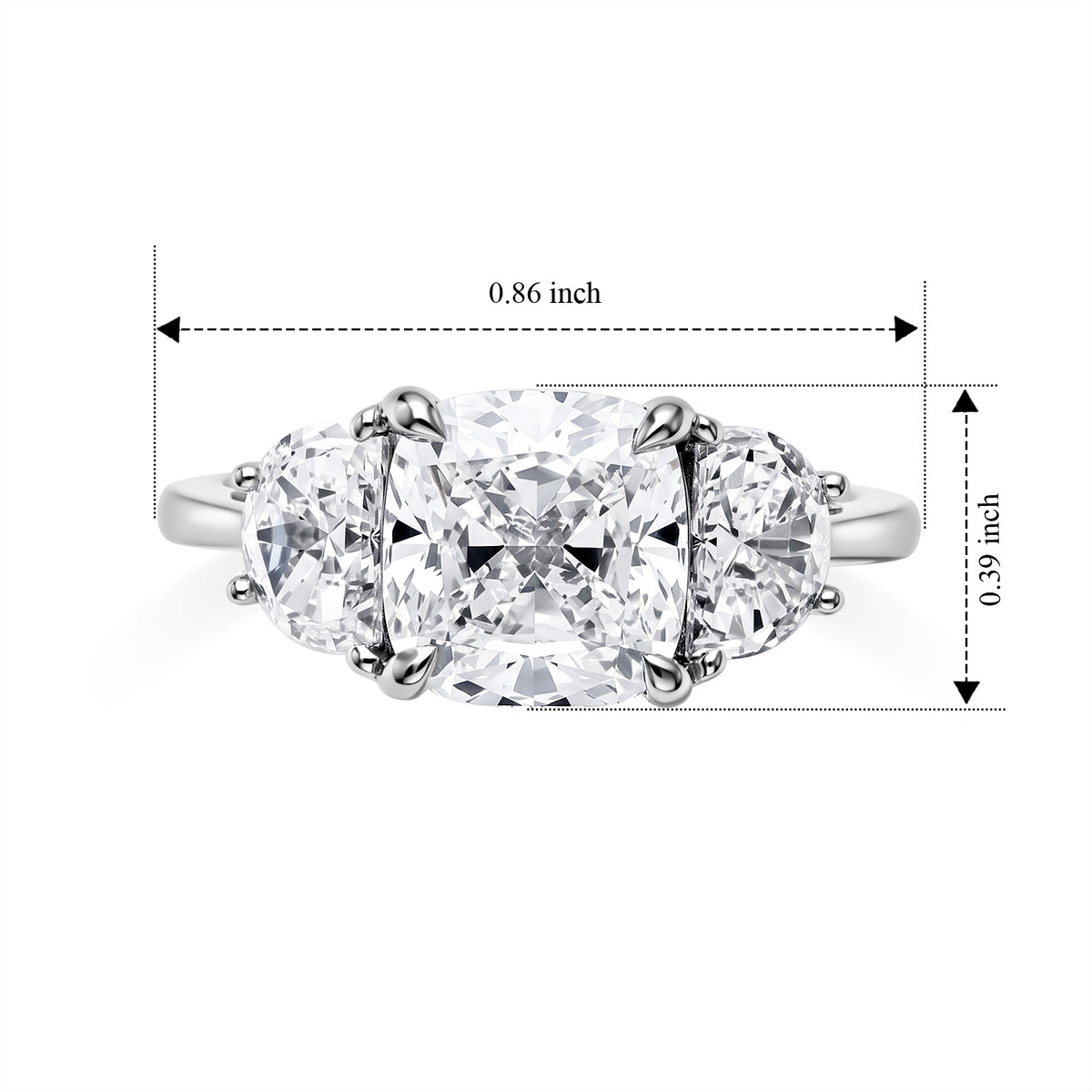 Monster Deal- Luxuriant - 950 Platinum IGI Certified Grown Diamond (VS-E-F) Ring 4.00 Ct, Platinum Wt. 4.00 Gms 8774720 5