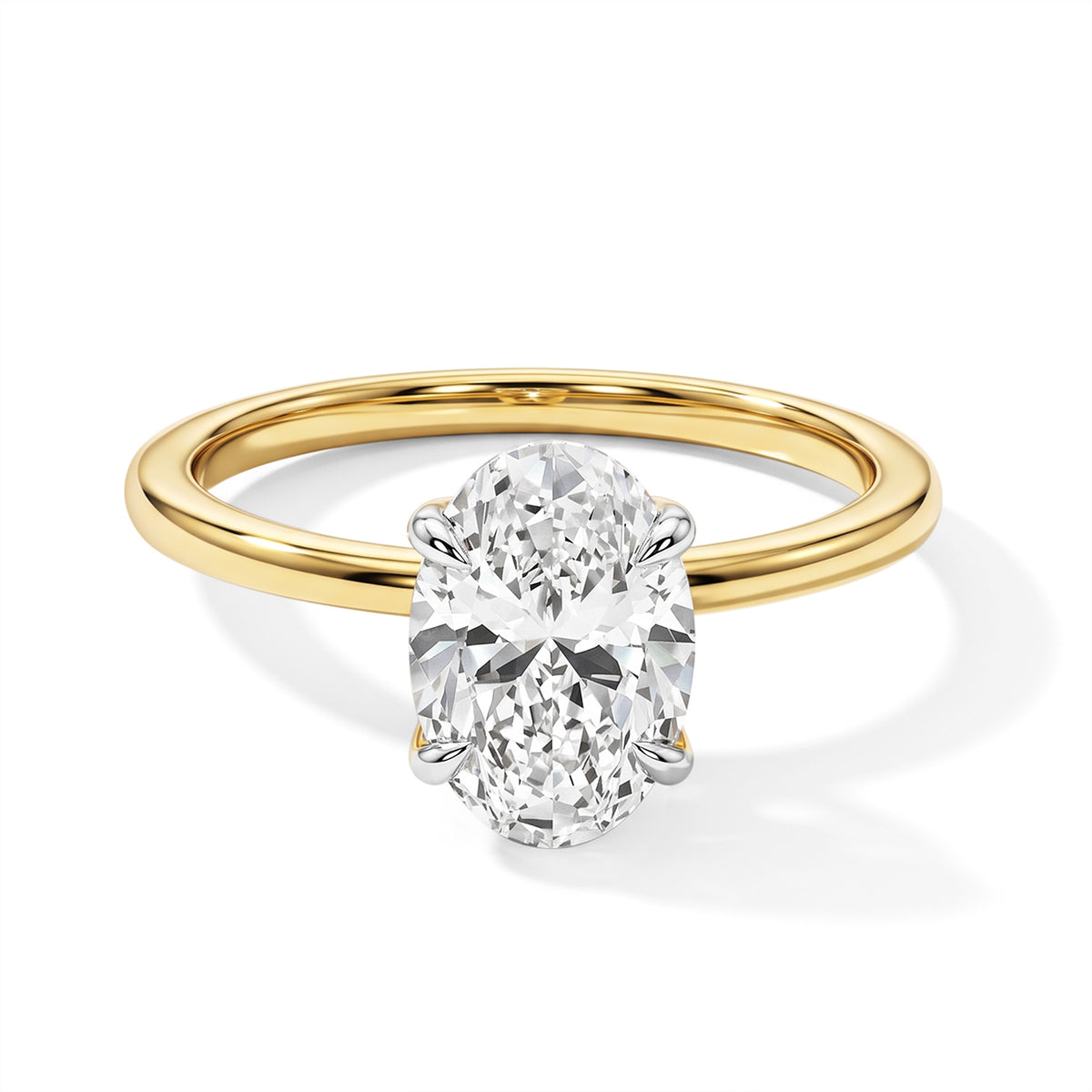 Luxuriant Lab Grown Diamond Ring in 18K YG VermeilSterling Silver  1.990  Ct. 8774761 0