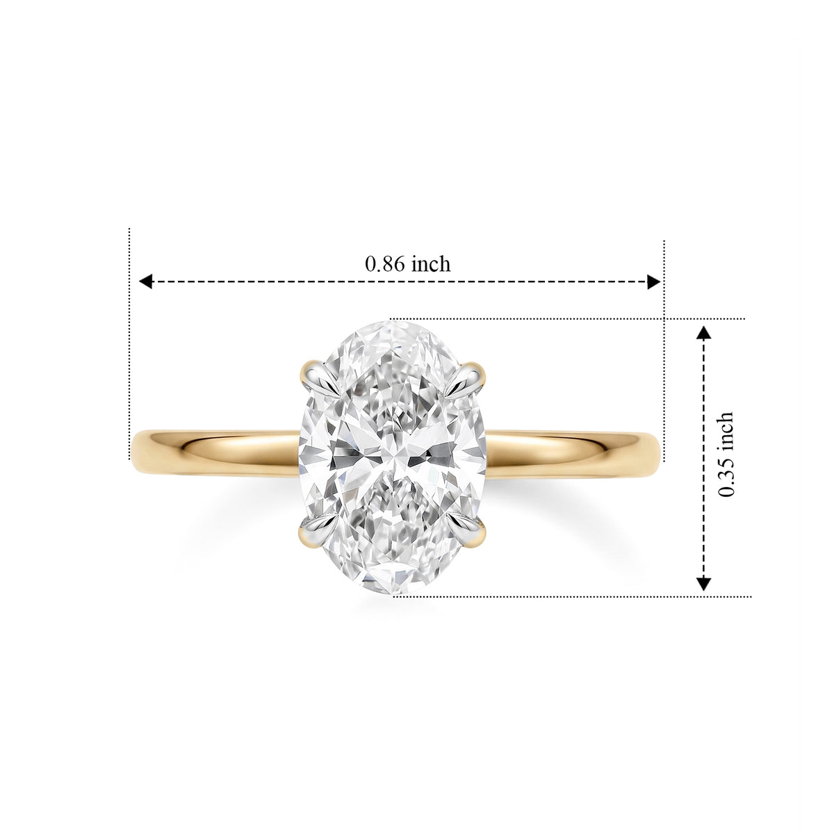 Luxuriant Lab Grown Diamond Ring in 18K YG VermeilSterling Silver  1.990  Ct. 8774761 6