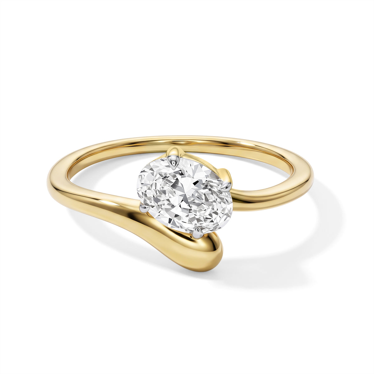Luxuriant Lab Grown Diamond Ring in 18K YG VermeilSterling Silver  1.010  Ct. 8774822 0