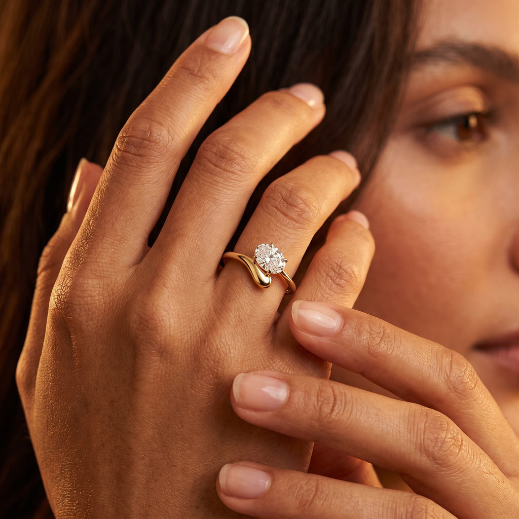 Luxuriant Lab Grown Diamond Ring in 18K YG VermeilSterling Silver  1.010  Ct._8774822_2