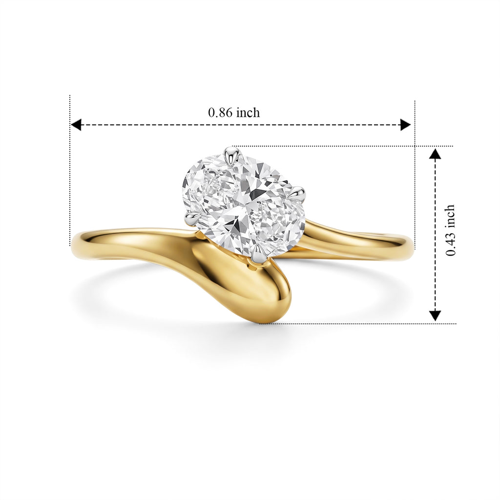 Luxuriant Lab Grown Diamond Ring in 18K YG VermeilSterling Silver  1.010  Ct._8774822_6