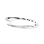 Luxuriant Lab Grown Diamond Bangle in Rhodium OverlaySterling Silver, Silver Wt.12 Gms  1.470  Ct._8774836_3