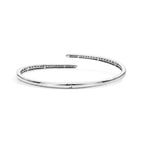 Luxuriant Lab Grown Diamond Bangle in Rhodium OverlaySterling Silver, Silver Wt.12 Gms  1.470  Ct._8774836_4