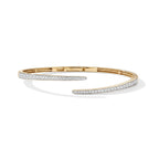Luxuriant Lab Grown Diamond Bangle in 18K YG VermeilSterling Silver, Silver Wt.12 Gms  1.470  Ct._8774842