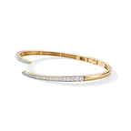 Luxuriant Lab Grown Diamond Bangle in 18K YG VermeilSterling Silver, Silver Wt.12 Gms  1.470  Ct._8774842_3