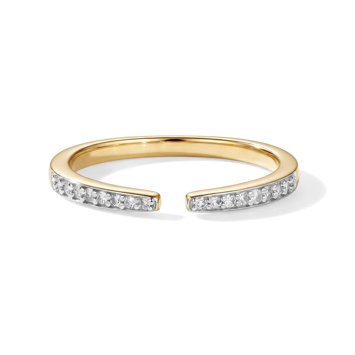 Luxuriant Lab Grown Diamond Ring in 18K YG VermeilSterling Silver  0.140  Ct. 8774843 0