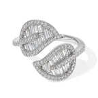 Luxuriant Lab Grown Diamond Fancy Ring in Rhodium OverlaySterling Silver  1.500  Ct._8775529