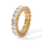 D'joy Moissanite Band Ring in 18K Gold OverlaySterling Silver  5.232  Ct._8775653_3
