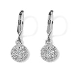 EverTrue - Natural White Diamond Solitaire Drop Earring with Lever Back_8777119